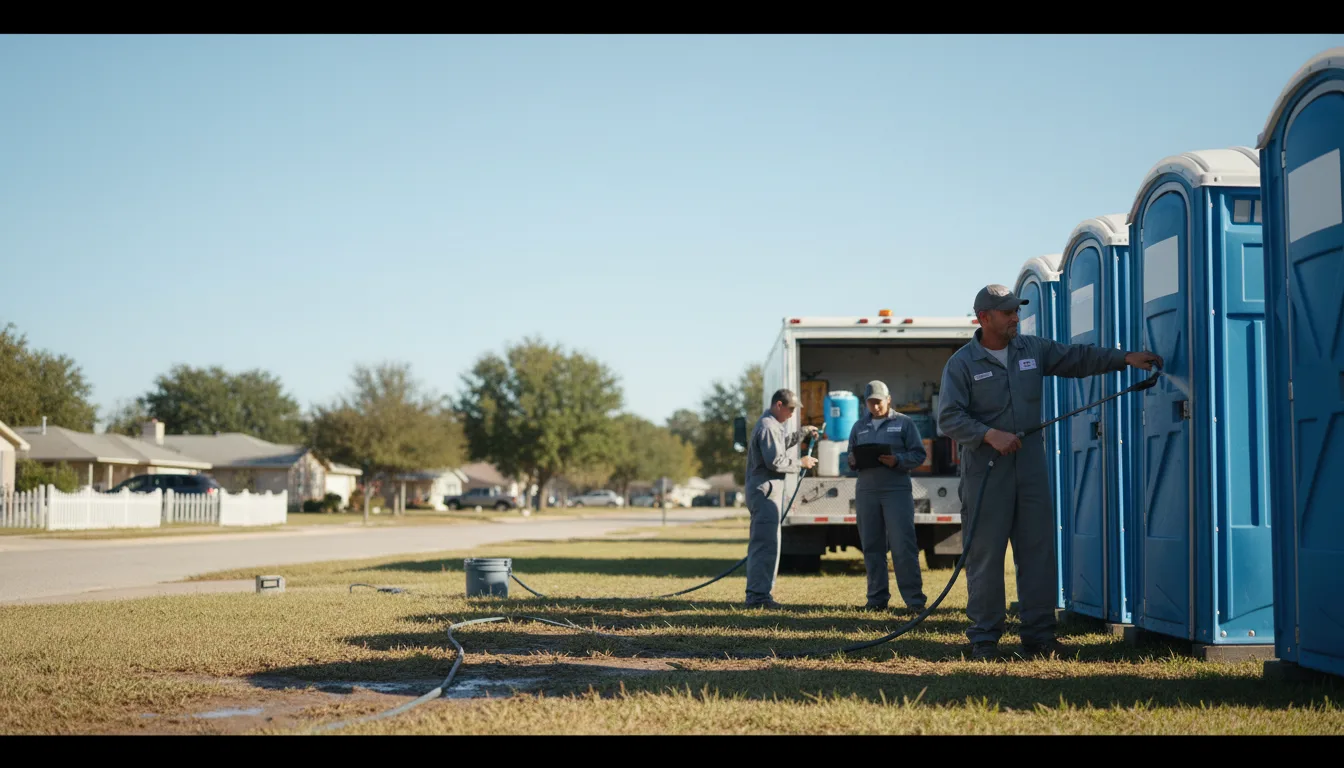 Long-Term Portable Toilet Rental in Vanderbilt, TX near me